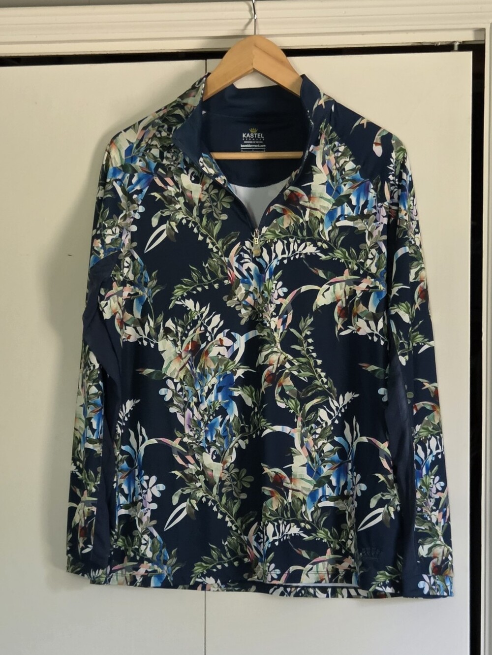 Kastel Denmark Men’s Navy Floral Lightweight Shirt Jacket